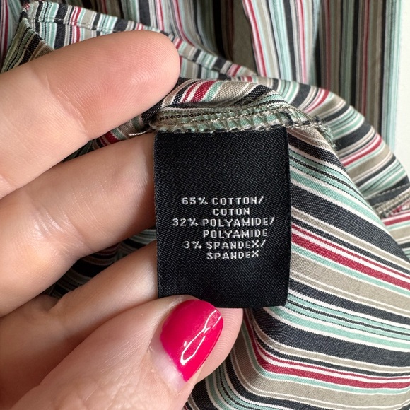 Lafayette 148 New York SZ 4 Striped Button Down Shirt - Multicolor - Picture 5 of 8